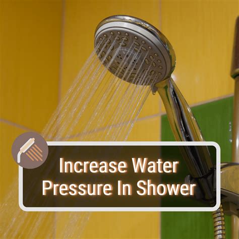 Oct 30, 2022 · The best ways to increase water pressure in shower are: clean the shower head. remove the flow constrictor. eliminate any kinks in the hose. confirm the main shut off valve is fully open. eliminate any leaks in your water pipes. flush the water heater. consider a low pressure shower head. 